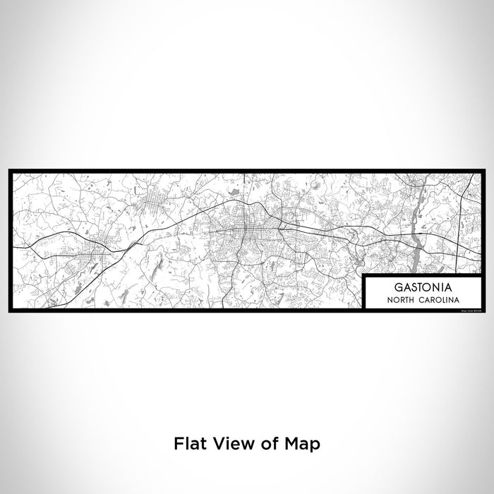 Flat View of Map Custom Gastonia North Carolina Map Enamel Mug in Classic