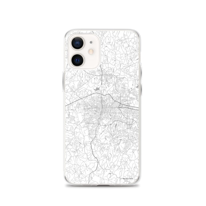 Custom Gastonia North Carolina Map iPhone 12 Phone Case in Classic