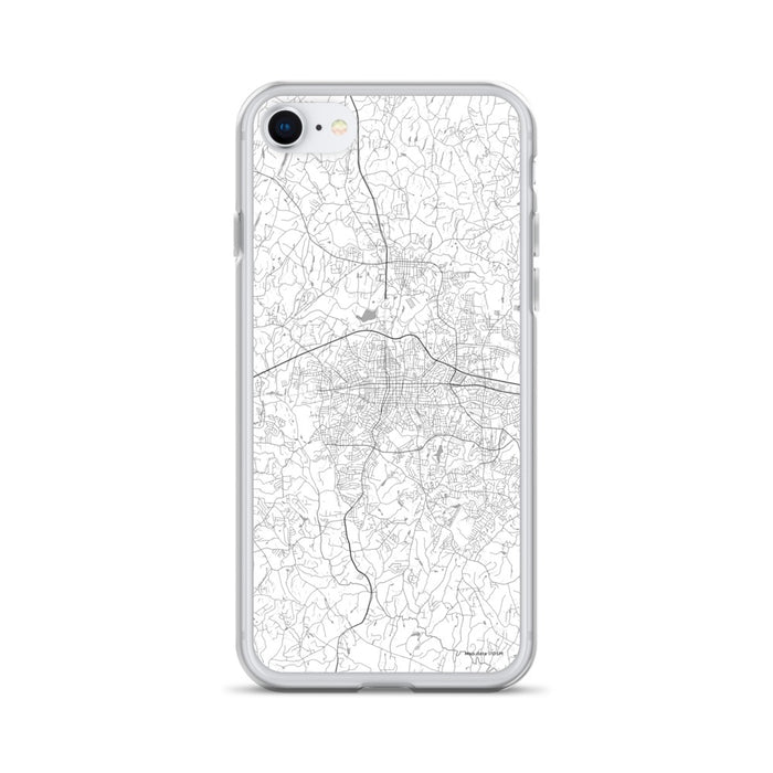 Custom Gastonia North Carolina Map iPhone SE Phone Case in Classic
