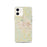 Custom Gastonia North Carolina Map iPhone 12 Phone Case in Woodblock
