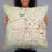 Person holding 22x22 Custom Gastonia North Carolina Map Throw Pillow in Woodblock