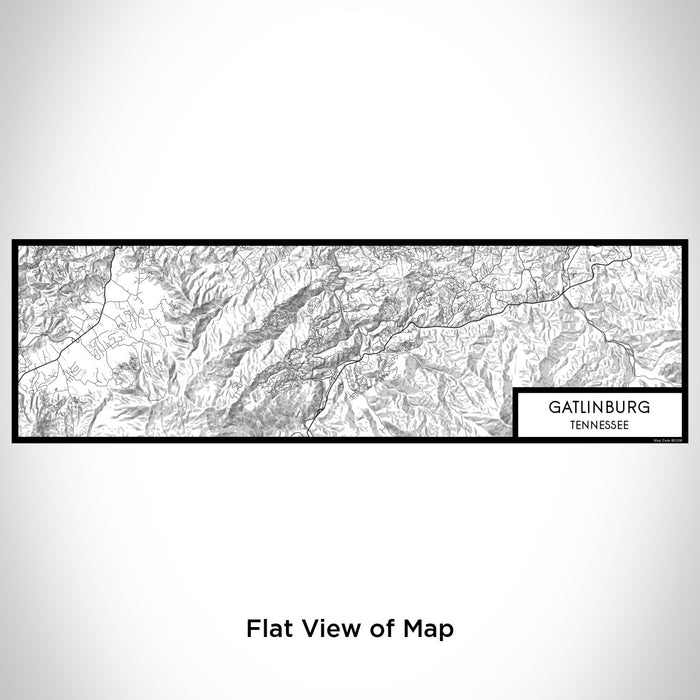Flat View of Map Custom Gatlinburg Tennessee Map Enamel Mug in Classic