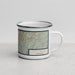 Right View Custom Gatlinburg Tennessee Map Enamel Mug in Woodblock