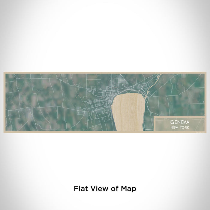 Flat View of Map Custom Geneva New York Map Enamel Mug in Afternoon
