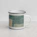 Right View Custom Geneva New York Map Enamel Mug in Afternoon