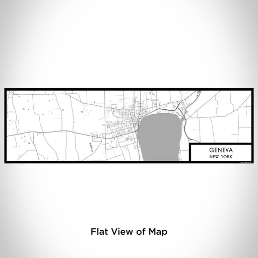 Flat View of Map Custom Geneva New York Map Enamel Mug in Classic
