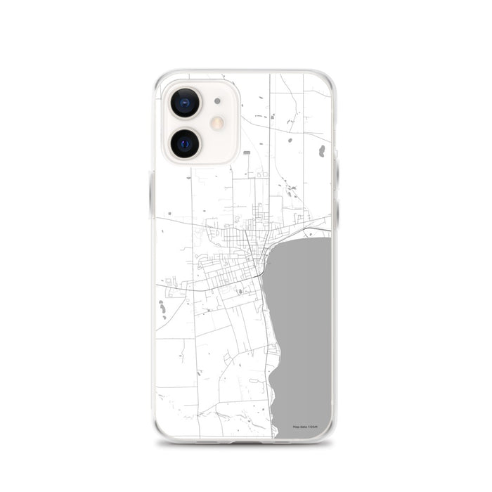 Custom Geneva New York Map iPhone 12 Phone Case in Classic