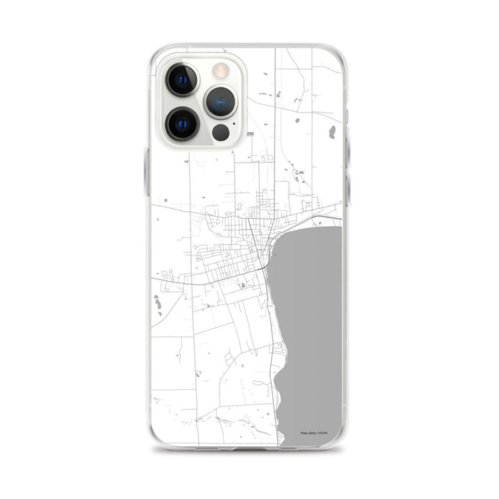 Custom Geneva New York Map iPhone 12 Pro Max Phone Case in Classic