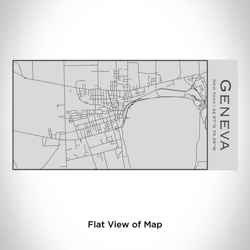 Rendered View of Geneva New York Map Engraving on 17oz Stainless Steel Insulated Cola Bottle