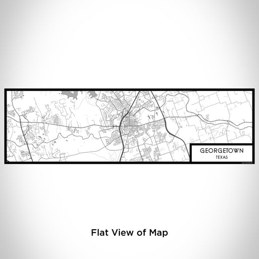 Flat View of Map Custom Georgetown Texas Map Enamel Mug in Classic