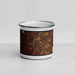 Front View Custom Georgetown Texas Map Enamel Mug in Ember