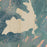 Georgetown Lake Montana Map Print in Afternoon Style Zoomed In Close Up Showing Details
