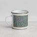 Left View Custom Georgetown Lake Montana Map Enamel Mug in Afternoon