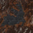 Georgetown Lake Montana Map Print in Ember Style Zoomed In Close Up Showing Details