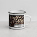 Right View Custom Georgetown Lake Montana Map Enamel Mug in Ember