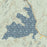 Georgetown Lake Montana Map Print in Woodblock Style Zoomed In Close Up Showing Details