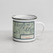 Right View Custom Georgetown Lake Montana Map Enamel Mug in Woodblock