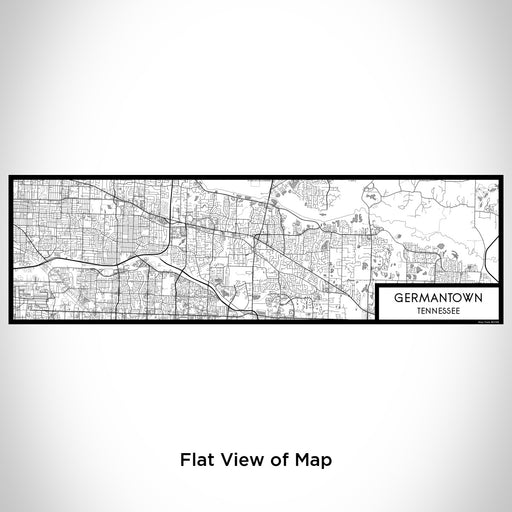 Flat View of Map Custom Germantown Tennessee Map Enamel Mug in Classic