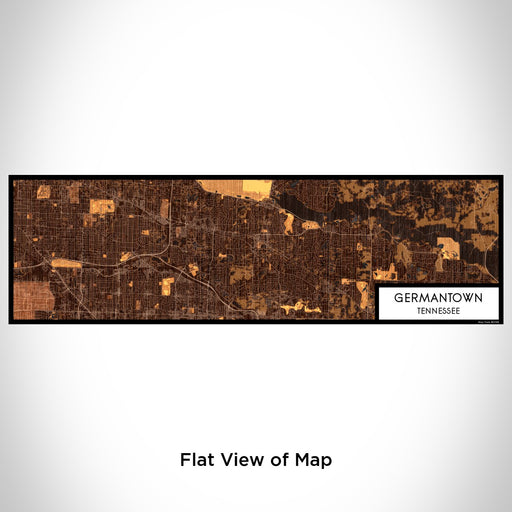 Flat View of Map Custom Germantown Tennessee Map Enamel Mug in Ember