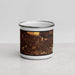 Front View Custom Germantown Tennessee Map Enamel Mug in Ember