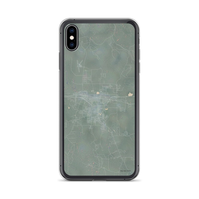 Custom iPhone XS Max Gillette Wyoming Map Phone Case in Afternoon
