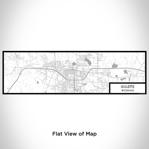 Flat View of Map Custom Gillette Wyoming Map Enamel Mug in Classic