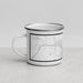 Left View Custom Gillette Wyoming Map Enamel Mug in Classic