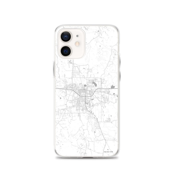Custom iPhone 12 Gillette Wyoming Map Phone Case in Classic