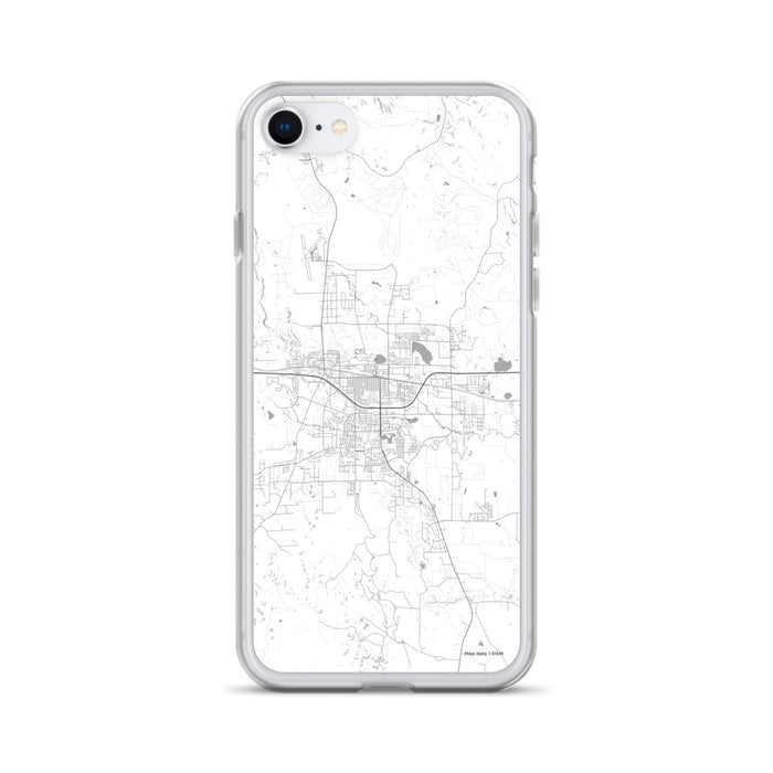 Custom iPhone SE Gillette Wyoming Map Phone Case in Classic