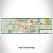 Flat View of Map Custom Gillette Wyoming Map Enamel Mug in Woodblock