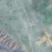 Gilroy California Map Print in Afternoon Style Zoomed In Close Up Showing Details