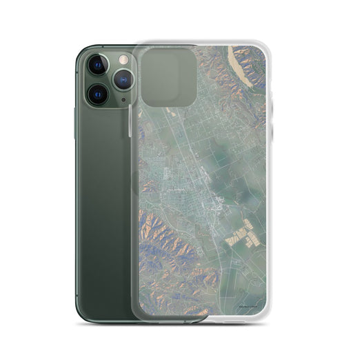 Custom Gilroy California Map Phone Case in Afternoon