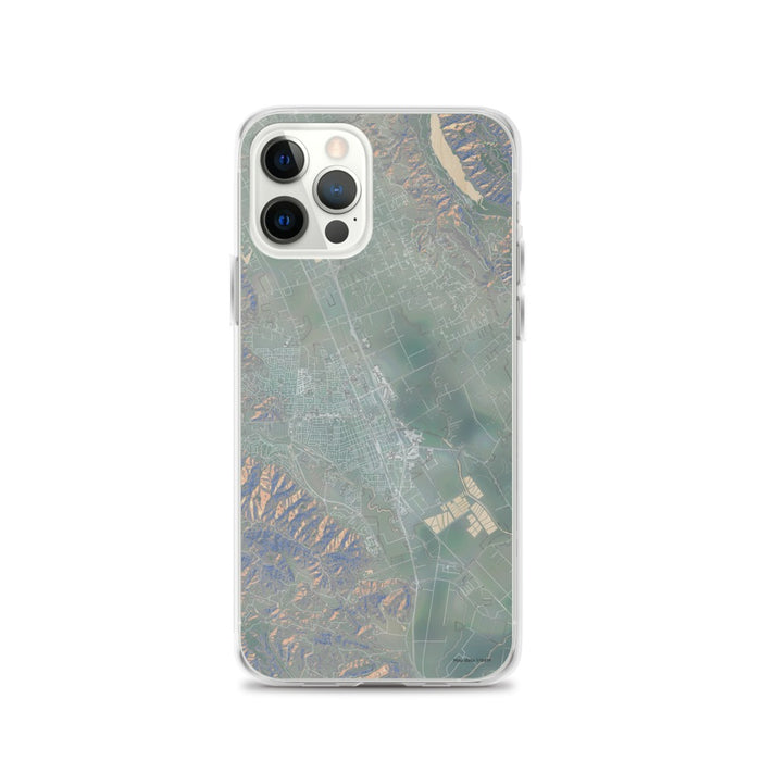 Custom iPhone 12 Pro Gilroy California Map Phone Case in Afternoon