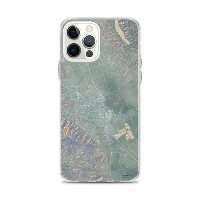 Custom iPhone 12 Pro Max Gilroy California Map Phone Case in Afternoon