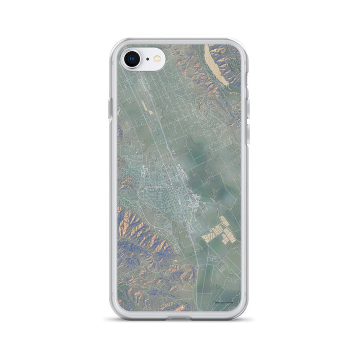 Custom iPhone SE Gilroy California Map Phone Case in Afternoon