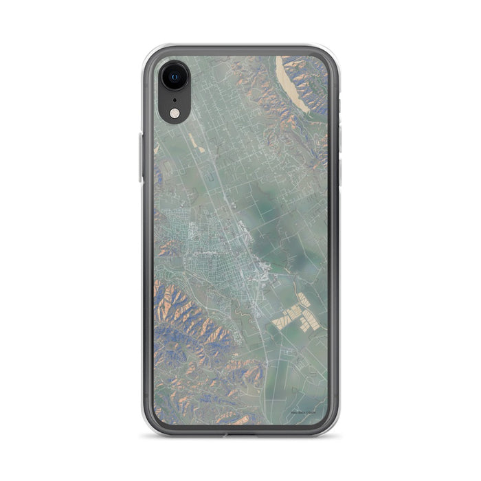 Custom iPhone XR Gilroy California Map Phone Case in Afternoon