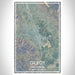 Gilroy California Map Print Portrait Orientation in Afternoon Style With Shaded Background