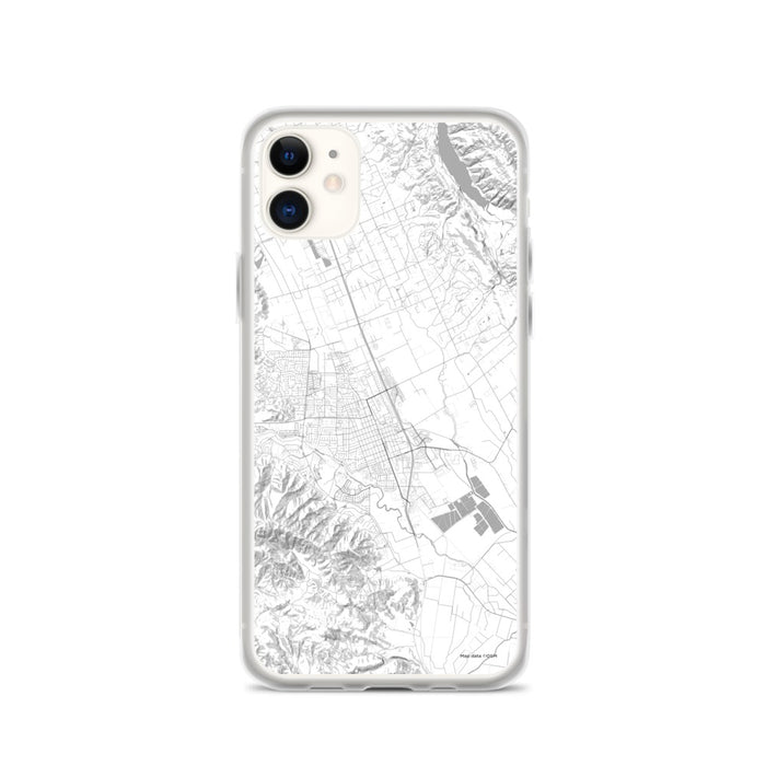 Custom iPhone 11 Gilroy California Map Phone Case in Classic