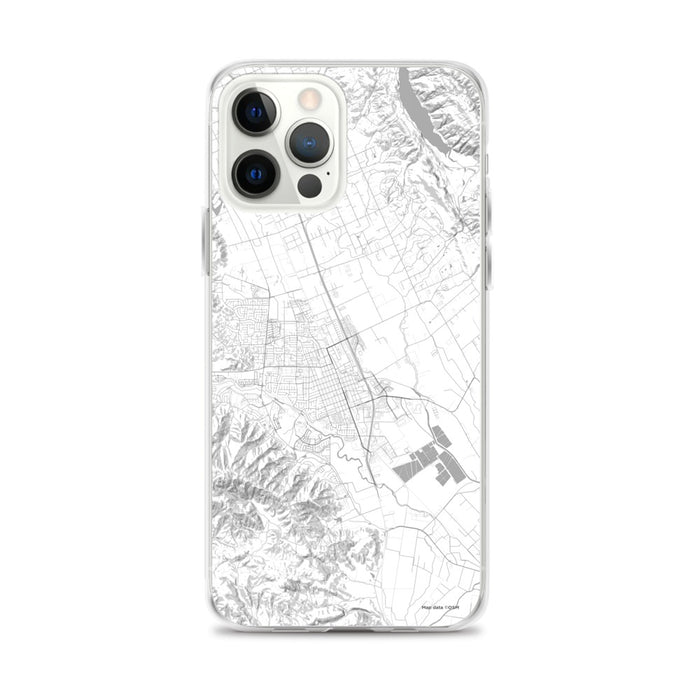 Custom iPhone 12 Pro Max Gilroy California Map Phone Case in Classic
