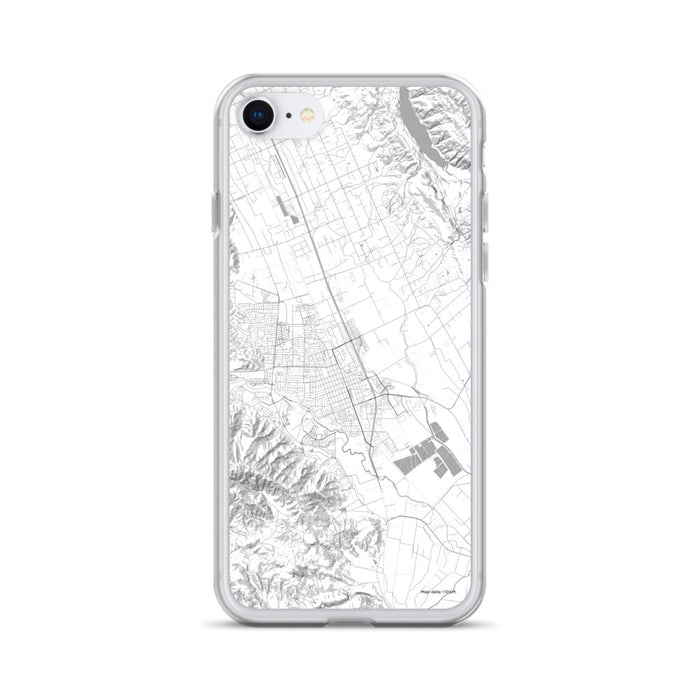Custom iPhone SE Gilroy California Map Phone Case in Classic