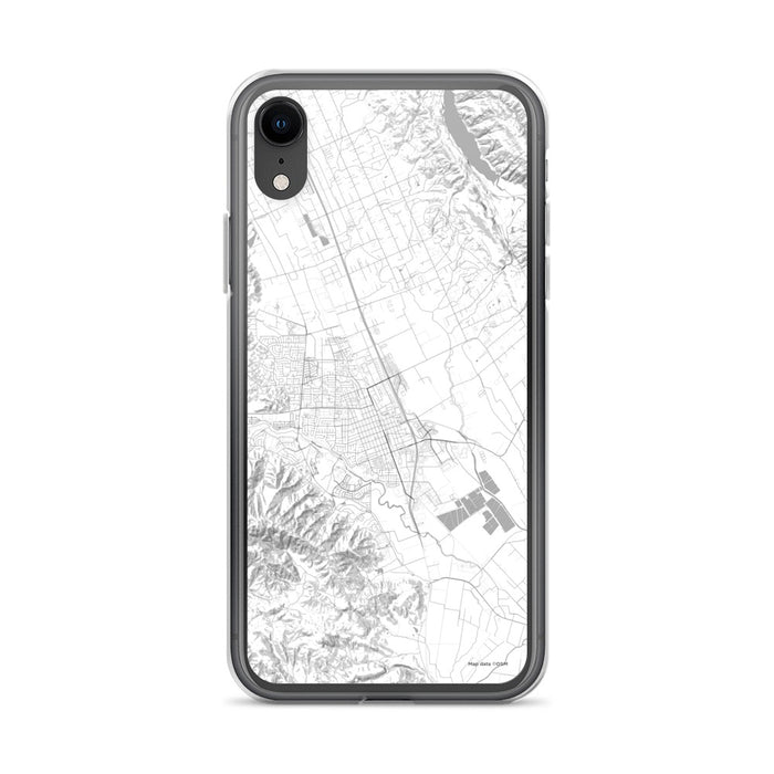 Custom iPhone XR Gilroy California Map Phone Case in Classic