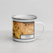 Right View Custom Gilroy California Map Enamel Mug in Ember