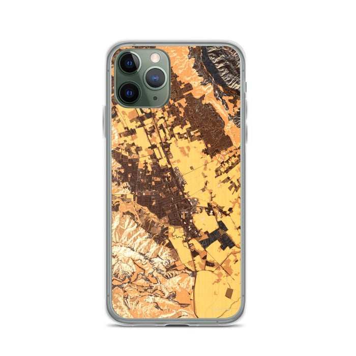 Custom iPhone 11 Pro Gilroy California Map Phone Case in Ember