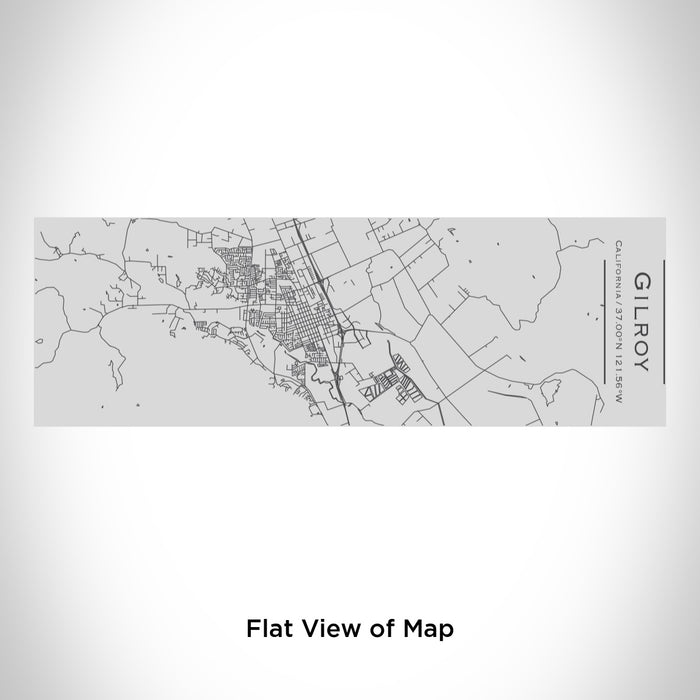 Rendered View of Gilroy California Map Engraving on 10oz Stainless Steel Insulated Cup with Sipping Lid