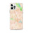 Custom iPhone 12 Pro Max Gilroy California Map Phone Case in Watercolor