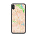 Custom iPhone XS Max Gilroy California Map Phone Case in Watercolor