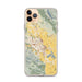 Custom iPhone 11 Pro Max Gilroy California Map Phone Case in Woodblock