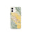 Custom iPhone 12 mini Gilroy California Map Phone Case in Woodblock