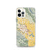 Custom iPhone 12 Pro Gilroy California Map Phone Case in Woodblock