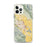 Custom iPhone 12 Pro Max Gilroy California Map Phone Case in Woodblock